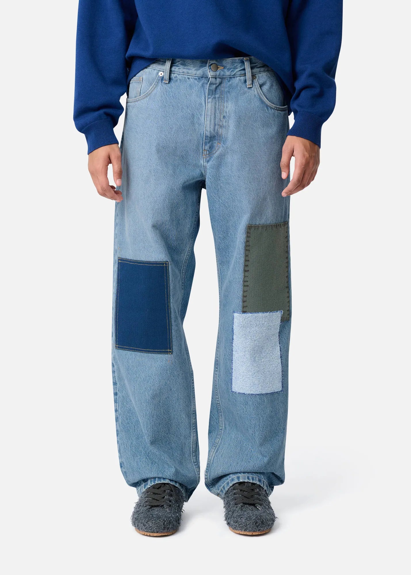 Zine Embroidered Patch Jeans | Cover