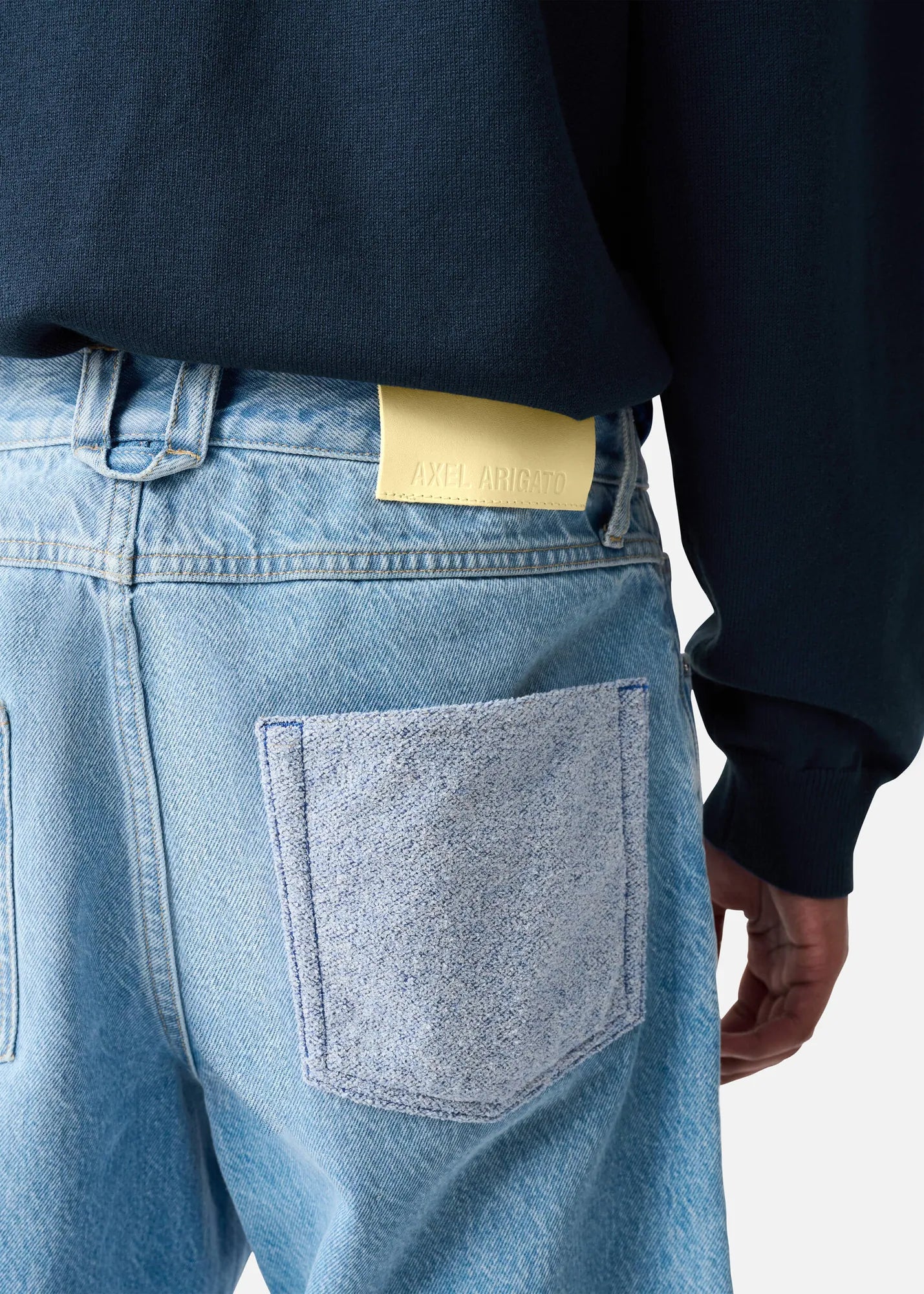 Zine Embroidered Patch Jeans