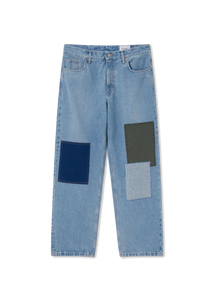 Zine Embroidered Patch Jeans | Icon