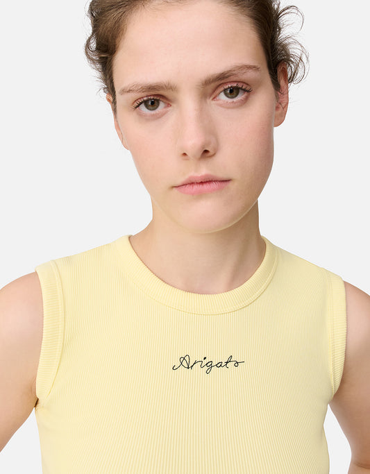 Playera tank Scoop Ribbed para mujer