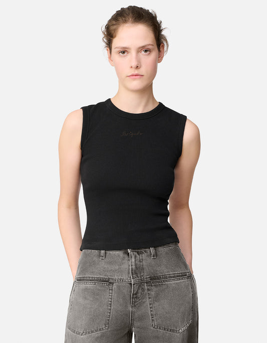 Playera tank Scoop Ribbed para mujer