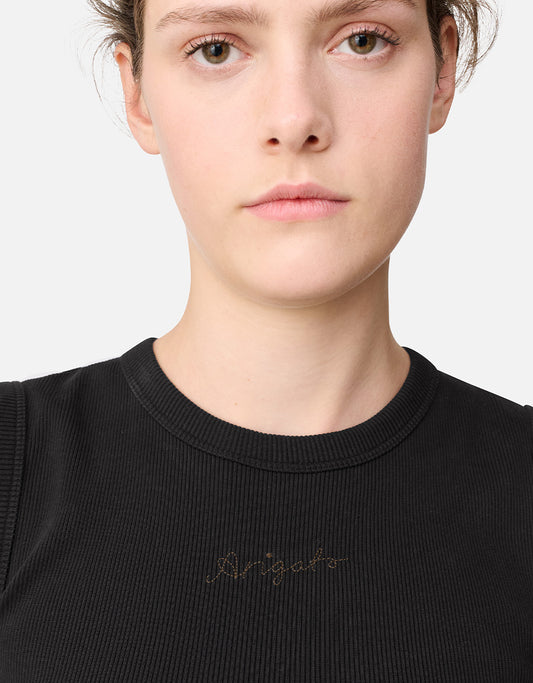Playera tank Scoop Ribbed para mujer